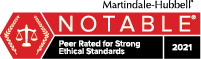 Notable Peer Rated for Strong Ethical Standards 2021